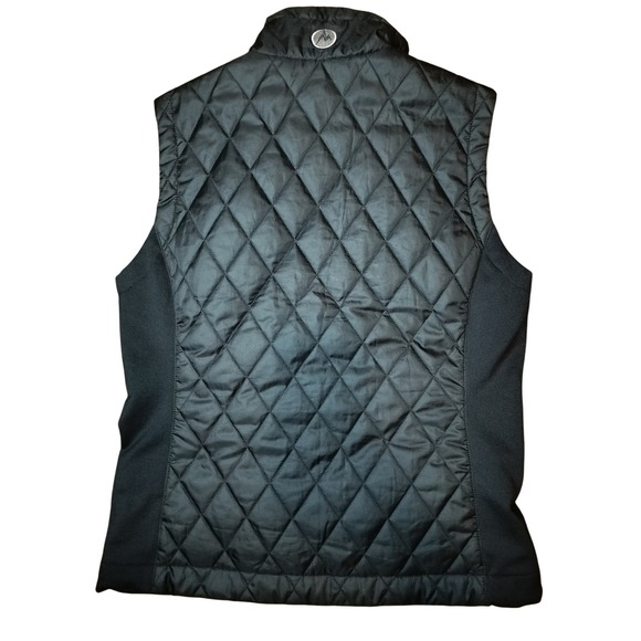 Marmot Womens SP Black Quilted Insulated Vest Full Zip Style with  Zip Pockets - Picture 3 of 5
